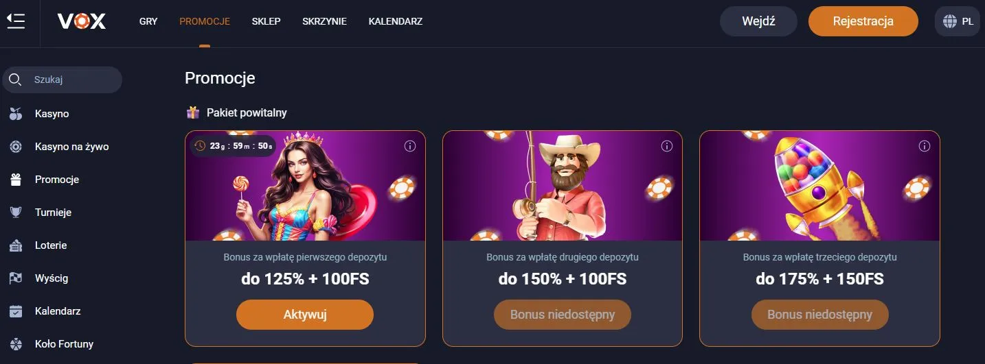 Bonus Vox Casino
